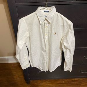 Polo Ralph Lauren, button down, size 8, white